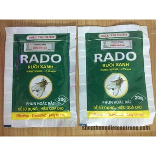 Thuốc diệt ruồi Rado 20gr diệt ruồi tận gốc hiệu quả diệt ruồi nhà hàng quán ăn