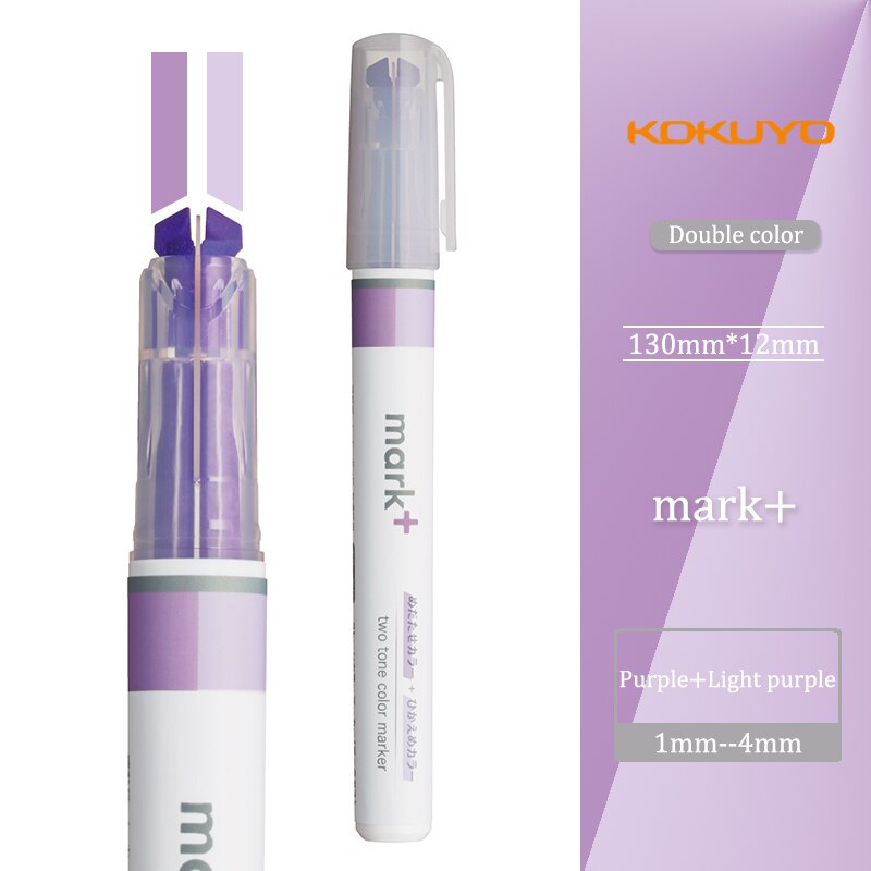 Bút Highlight Đánh Dấu 2 Tone mầu Kokuyo Mark+ | Shopee Việt Nam