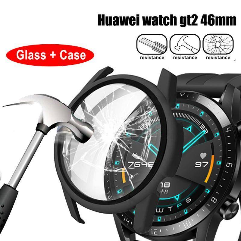 Kính + Ốp Lưng Cho Huawei GT2 Pro ECG Porsche 42mm 46mm Phụ Kiện Bảo Vệ Toàn Diện Ốp Lưng Cường Lực Bảo Vệ Màn Hình Cho Huawei GT2e Cover