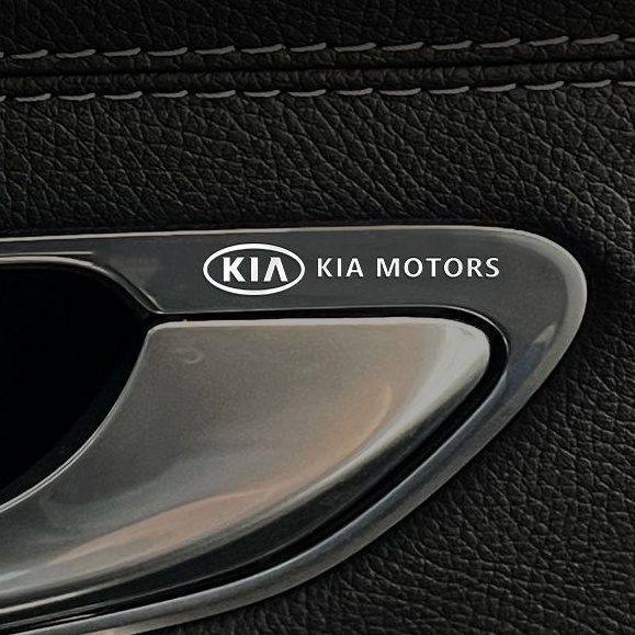 [KIA MOTOR] Miếng decal dán trang trí xe ô tô đẹp, tem kim loại chìm in logo hãng xe kia