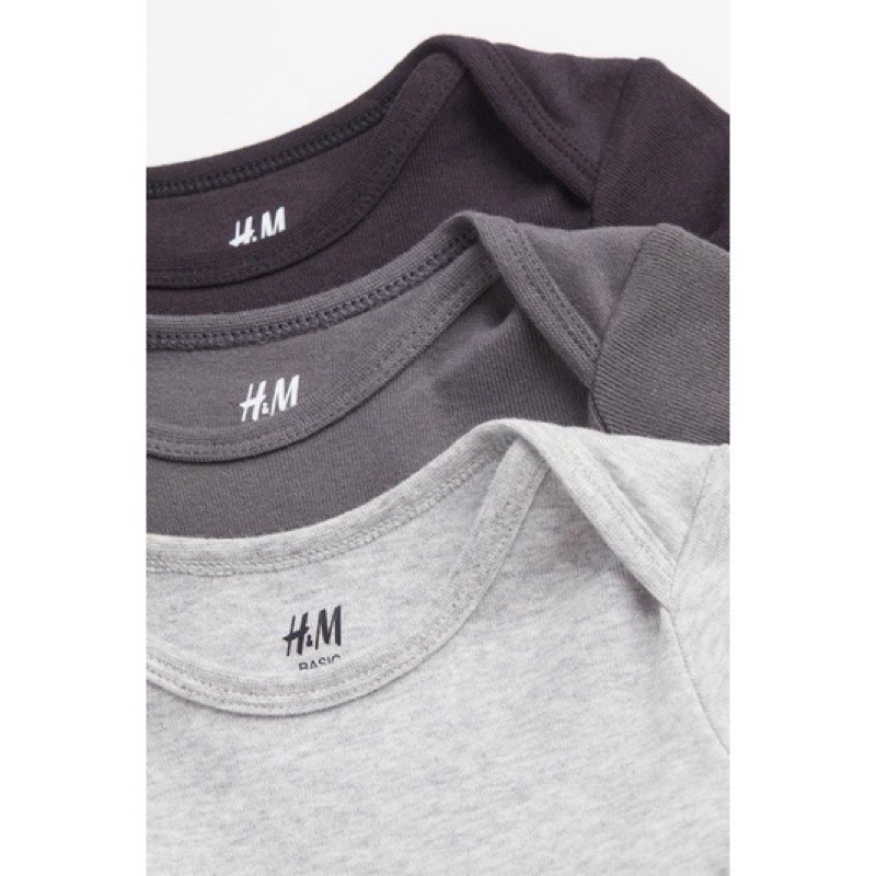 [MD112] H.M Body chip dài tay màu Basic cho bé yêu
