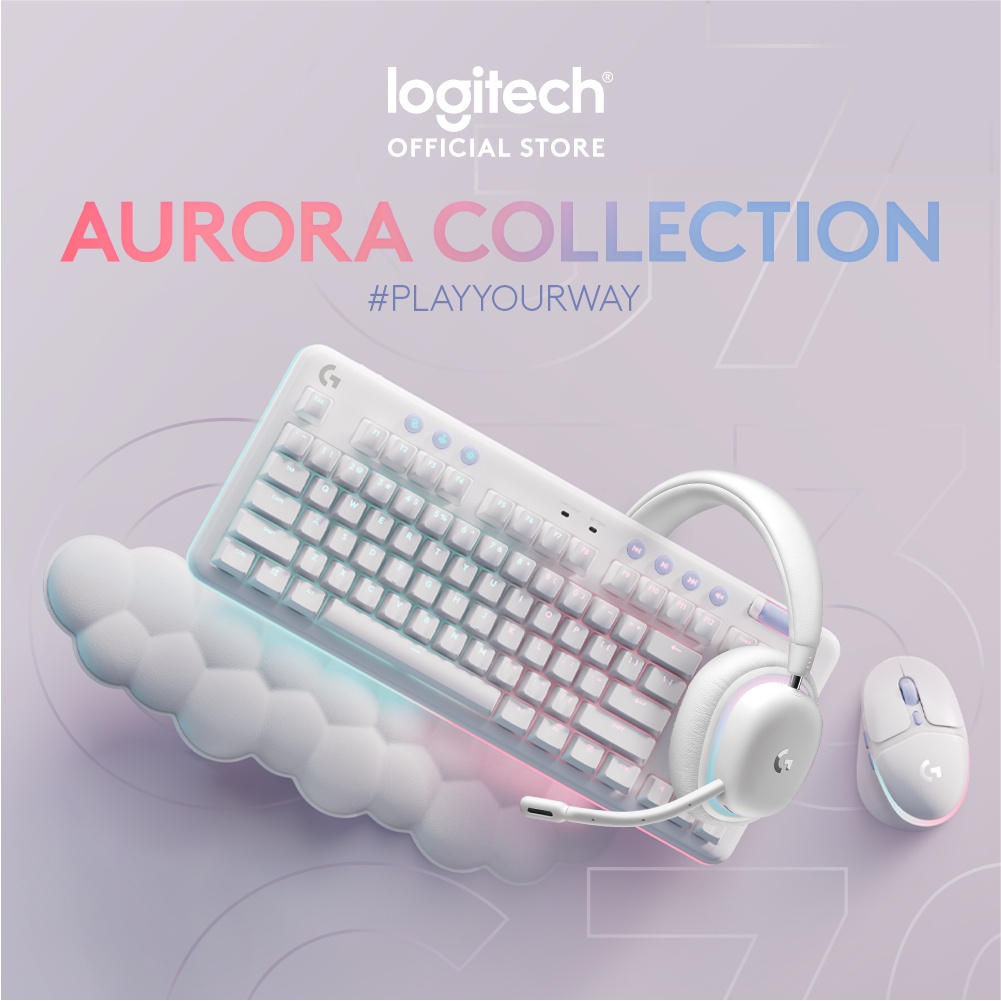 Combo Logitech Aurora – Bàn phím cơ không dây G715 TKL, Chuột G705, Tai nghe G735