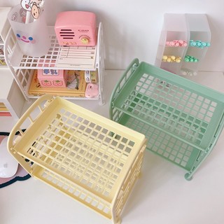 Kệ 2 Tầng Để Bàn Mini Nhựa Đa Năng Gía Để Đựng Đồ Timo DDT11