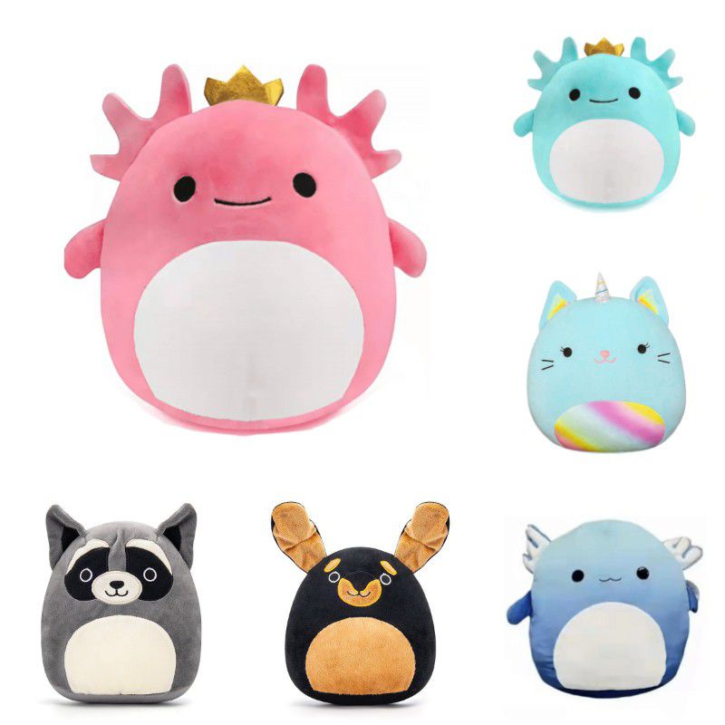 Squishy Động Vật Nhồi Bông Búp Bê Axolotl Kid Quà Sinh Nhật Quà Tặng