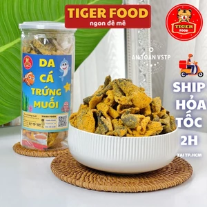 Da cá trứng muối 💖TIGER FOOD💖 Da cá mix vị trứng muối 220g giòn ngon siêu ghiền - ăn vặt Sài Gòn