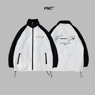 Áo khoác Fuonero jacket dù 2 lớp cao cấp - phối màu đen trắng