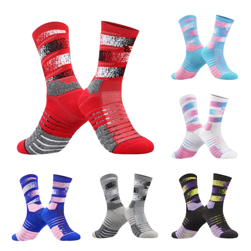 Vớ Tất cao cổ cotton loại dày phù hợp chạy bộ, bóng đá, bóng chuyền, tập gym...