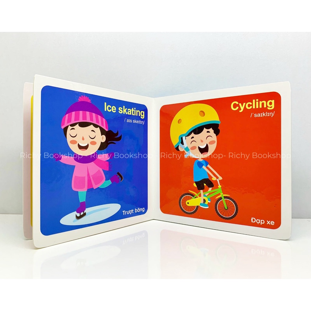 Sách - Thư viện hình ảnh đầu tiên cho bé song ngữ Anh Việt bìa cứng - My first picture book (bộ 8 cuốn có file nghe)