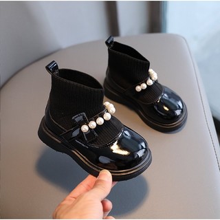 Sz 21- 30 Bốt Cổ Len Lót Lông Quai Ngọc Dễ Đeo Cho Bé Gái 2-5 Tuổi K180