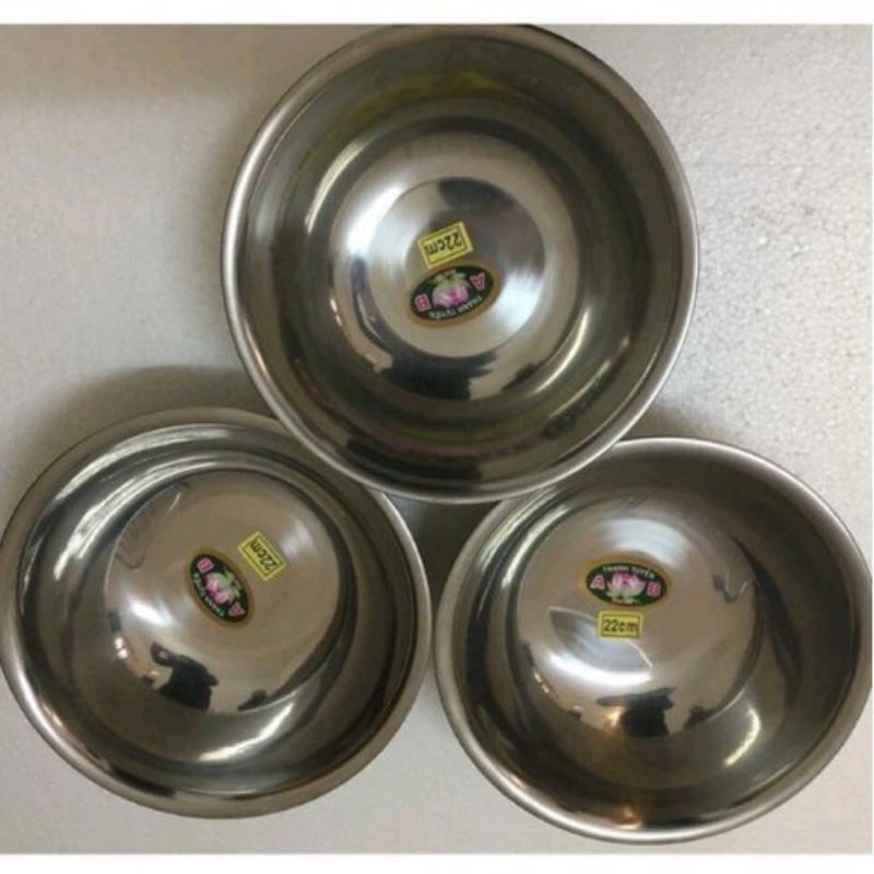 Bát Inox 22cm Đựng Nước Rửa Mặt Cho Spa