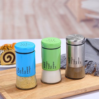Dụng cụ đựng tiêu nắp nhiều lỗ thủy tinh + nhựa pp  - Dụng Cụ Rắc Gia Vị