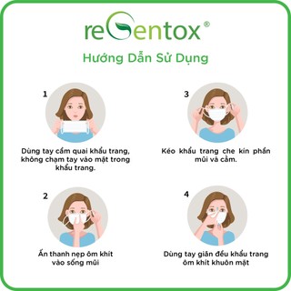 Hộp Khẩu Trang Y Tế 3 Lớp Regentox Chống Thấm, Lọc Bụi, Kháng Khuẩn 50 Cái/Hộp Mềm Êm Dễ Thở