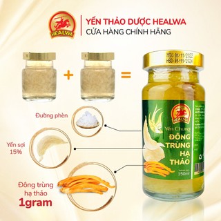 Yến Chưng Đông Trùng Hạ thảo Nguyên Chất Lọ 150ml