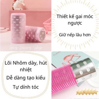 Lô Cuốn Tóc Mái Lõi Nhôm , Lô Uốn Mái Tự Dính Hàn Quốc 3 Lớp Chuẩn SaLon | Khanh.Color