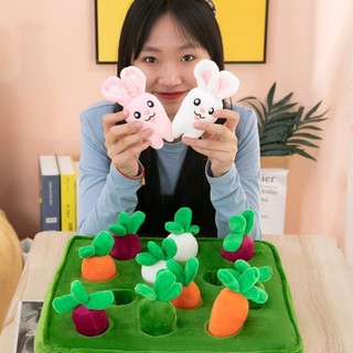 DE Cà Rốt Thu hoạch Trò Chơi Đồ Chơi Sang Trọng Cho Bé Trai Và Bé Gái 1 2 3 Tuổi Phân Loại Giáo Dục Xếp Hình Đồ Chơi Học Tập