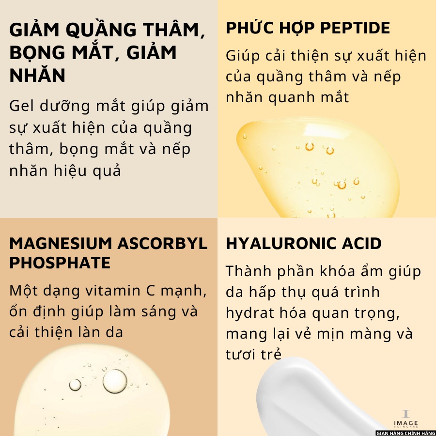 Ảnh Kem Dưỡng Mắt Giảm Thâm Quầng, Nếp Nhăn Và Chống Oxy Hóa IMAGE Skincare Vital C Hydrating Eye Recovery Gel 15ml 3
