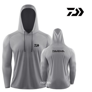 Áo Hoodie nam chống nước Auti-UV Kem chống nắng Shimano Quần áo câu cá Daiwa Thoáng khí Đi bộ đường dài Cắm trại Thể thao Áo khoác câu cá