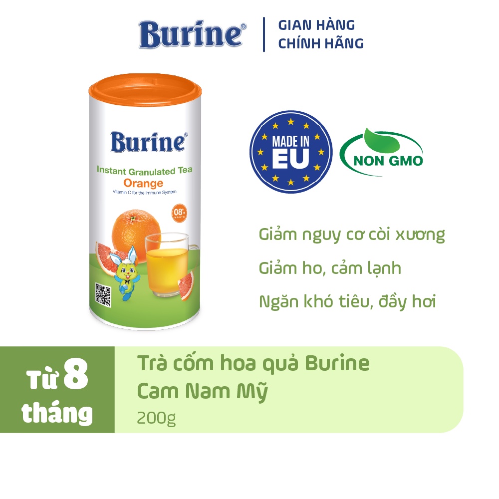 Ảnh Trà cốm hoa quả Burine các vị 200g bổ sung Vitamin, tăng đề kháng cho bé_HiPP 3