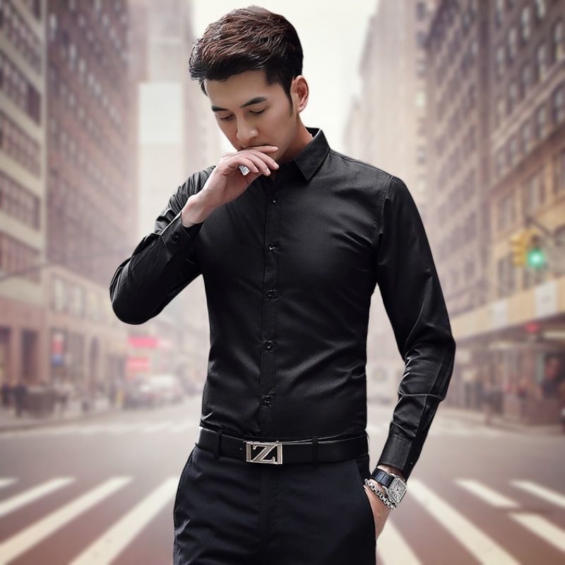 Mới Áo Sơ Mi Dài Tay Công Sở Cho Nam