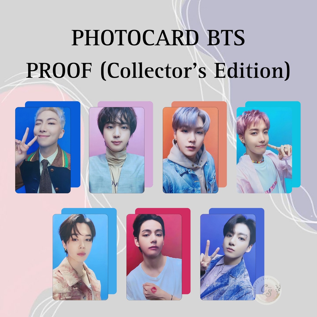 [ PHOTOCARD ] Thẻ Card Bo Góc Thành Viên BTS - PROOF (COLLECTOR'S ...