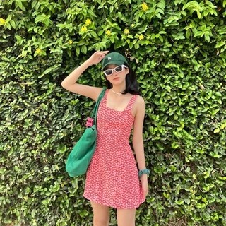Váy sát nách họa tiết hoa Fleur Dress - Laimer