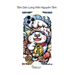 Tấm dán Skin Mặt Sau Mèo Thần Tài M01 FULL VIỀN Dành Cho 14prm , 13prm , 12prm , 11prm , ip11 , ip12 , ip13 - FukiShop