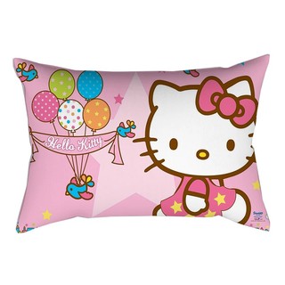 Vỏ gối Hello Kitty in 1 mặt polyester hình chữ nhật, vỏ đệm trang trí ô tô/sofa (không kèm ruột gối)