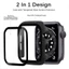 Ốp Lưng Cho Apple Watch Series 9 8 7 6 5 4 3 2 1 SE2 Kính Cường Lực Phim 360 Toàn Màn Hình Bảo Vệ Ốp Lưng Cho Iwatch 45mm 41mm 44mm 42mm 40mm 38mm