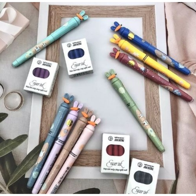 Ảnh Bút máy ngòi mài Ánh Dương, bút mài thầy ánh SH070 xóa được ngòi kim tinh êm trơn 2