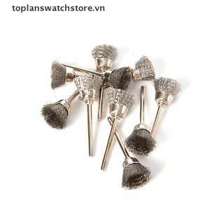 Set 10 Chổi Sợi Thép Đánh Bóng Loại Bỏ Rỉ Sét Tiện Dụng