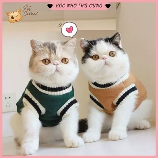 [CÓ SIZE LỚN] Áo gile phong cách cho thú cưng - Áo len cho chó mèo