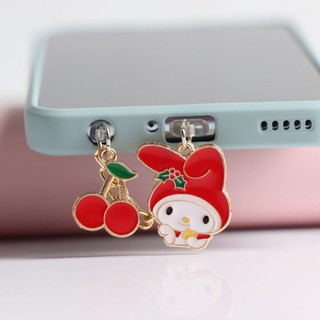Nút Chống Bụi Cắm Cổng Sạc Điện Thoại Di Động Hình Hello Kitty Kuromi