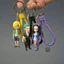HT3 ONE PIECE Hình Móc Khóa PVC Anime Đồ Chơi Mô Hình Luffy Zoro Sanji Móc Khóa Túi Mặt Dây Chuyền Móc Chìa Khóa Quà Tặng TH3