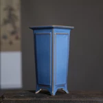 Jingdezhen Chậu hoa Glaze đầy màu sắc [Huayun] Chậu hoa Gốm sứ Giá đỡ biển hiệu nhỏ Bề mặt Kui Chậu ống nhỏ Nồi cọc cũ Nồi vách đá [A403] — ảnh 4