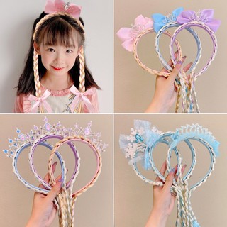 Vương miện nơ bím tócFrozen Elsa dành cho bé gái - phụ kiện tóc cá tính