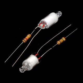 Bộ 10 Bóng Đèn Neon 6 * 13mm Với Điện Trở 220V