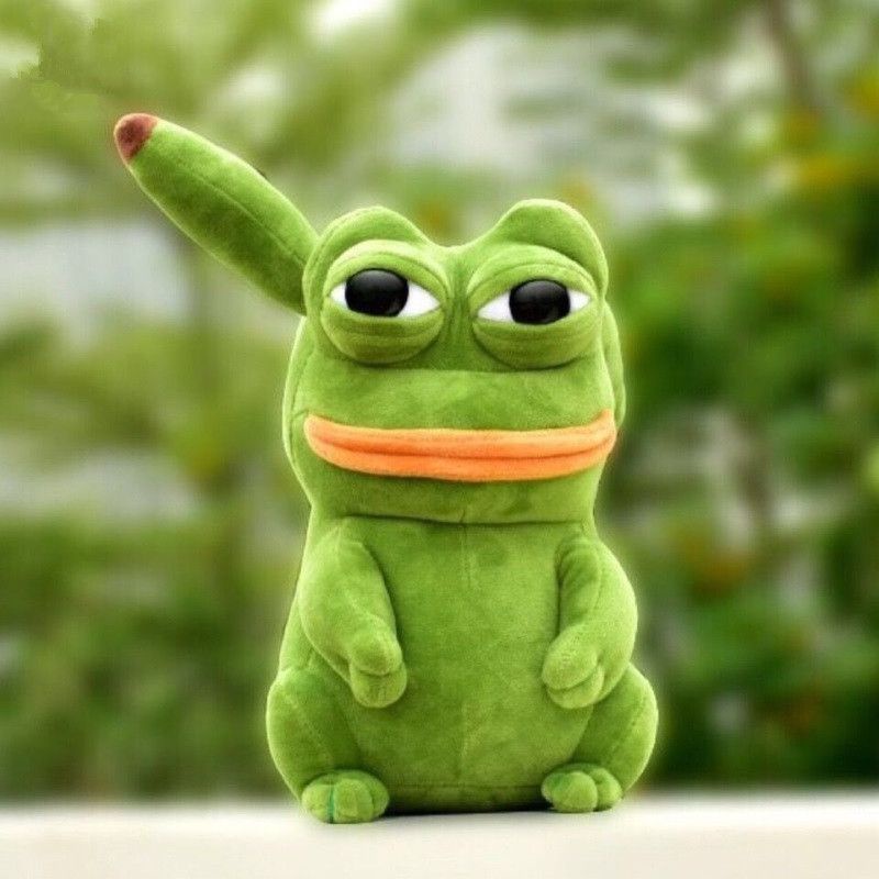 Pokemon dễ thương Pikachu Pepe Ếch buồn Kawaii Búp bê sang trọng Đồ trang trí động vật nhồi bông