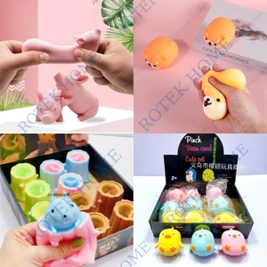 Squishy Chó Shiba, Sóc, Heo, Bánh Bao XẢ STRESS Silicon co dãn, dẻo, đàn hồi ngộ nghĩnh, giải tỏa căng thẳng