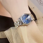 Đồng hồ nữ OLEVS 9931 chính hãng dây đeo bằng thép không gỉ có lịch phát sáng chống thấm nước — ảnh 7