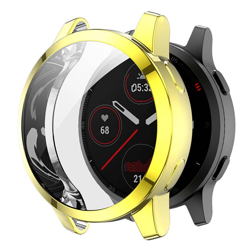 TPU Mềm Màn Hình Kính Bảo Vệ Vỏ Khung Cho Garmin Venu SQ 2 2S 2 Plus Cản Lưng Full Cover Cho Garmin Vivoactive 4 4S 3 Âm Nhạc