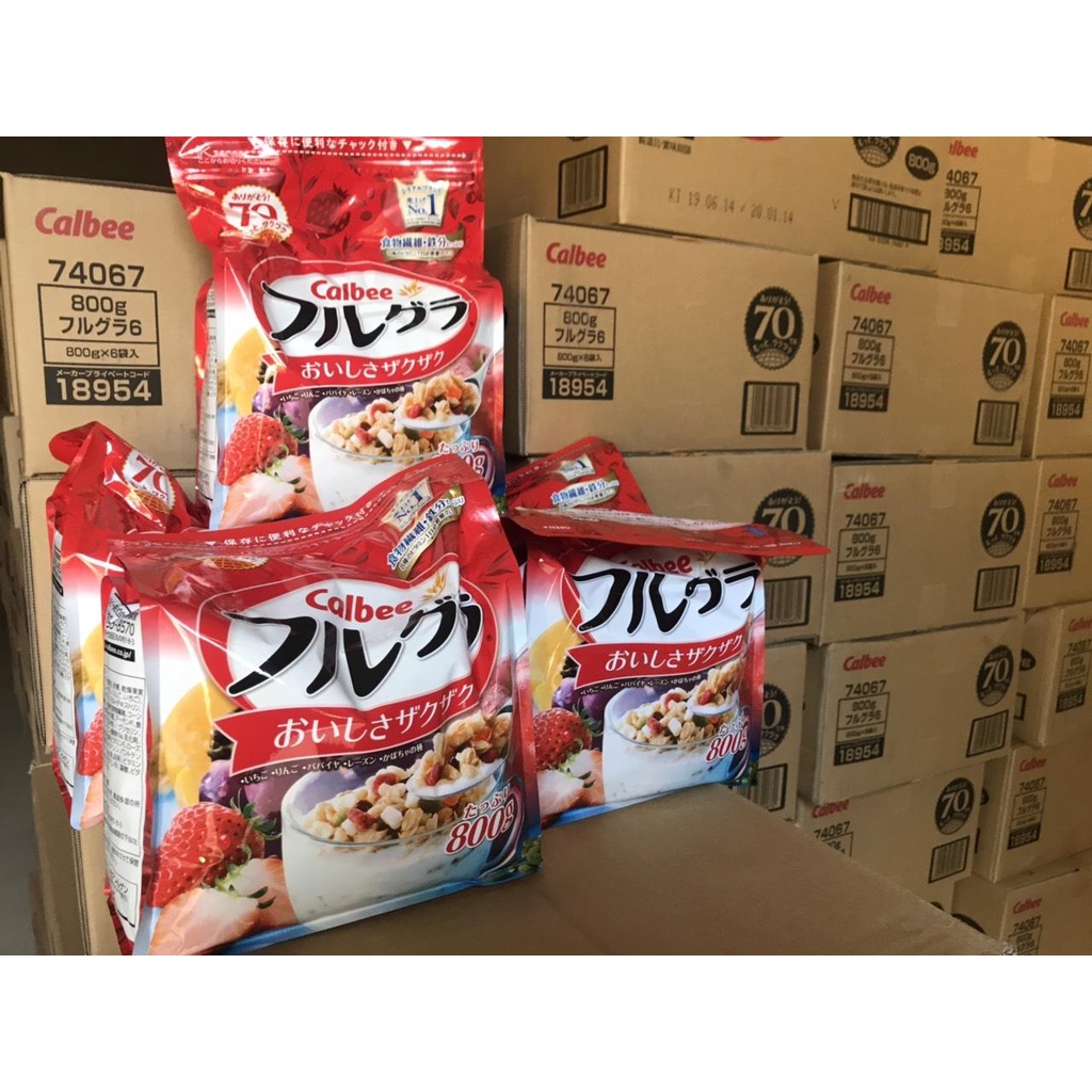 Ngũ cốc calbee Nhật Bản 800g