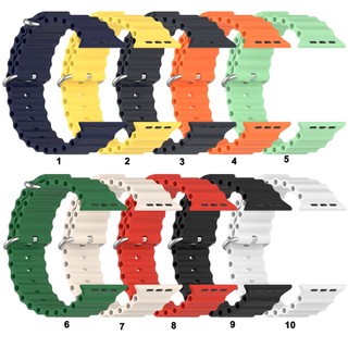 Dây Đeo Silicon Thay Thế Cho Đồng Hồ Thông Minh Apple Watch Series 10 9 8 7 ultra 49mm 46mm 45mm 41mm 44mm 40mm 42mm 38mm