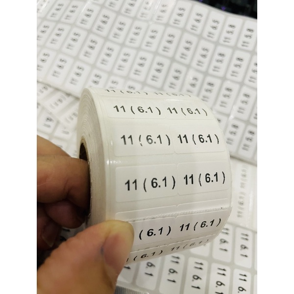 [ Combo 100 cái ] Tem dán mã điện điện thoại lên ốp hay túi đóng ốp cho cửa hàng