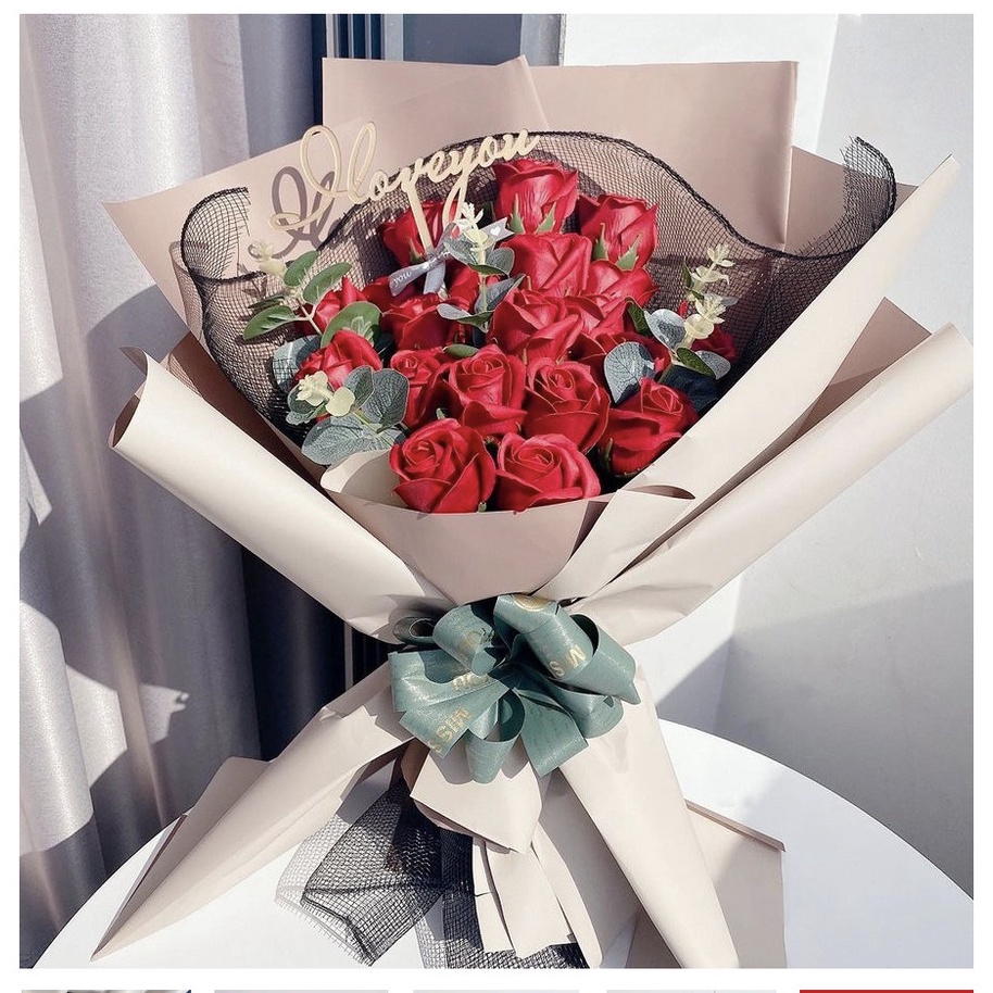 [HỎA TỐC] Bó hoa hồng sáp thơm Lala làm quà tặng 8/3 ,20-10,sinh nhật ý nghĩa,lưu hương cực lâu cánh hoa dày dặn bông to