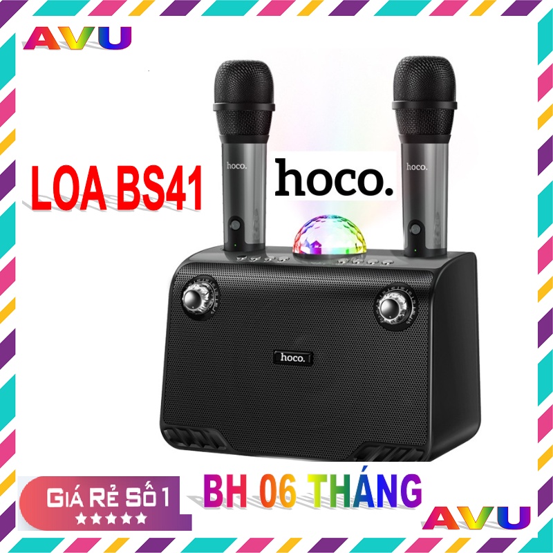 Loa Karaoke Bluetooth Bass Cực Chất Kèm 2 Mic hát Hoco BS41 - Chính ...