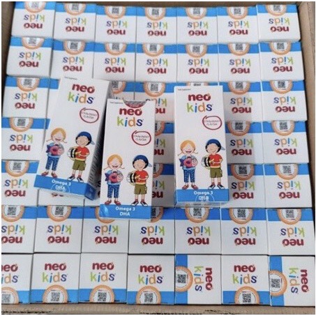 Combo 2 hộp DHA Neo kids omega 3 DHA ,Vitamin D3, A, E giúp phát triển trí não cho bé hộp 150ml
