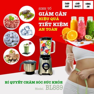 Máy Xay Sinh Tố OSAKA BL889 – 600W – Cối Thủy Tinh 1.5L – Xay Được Đá, Thịt, Hạt Khô, Cua Đồng