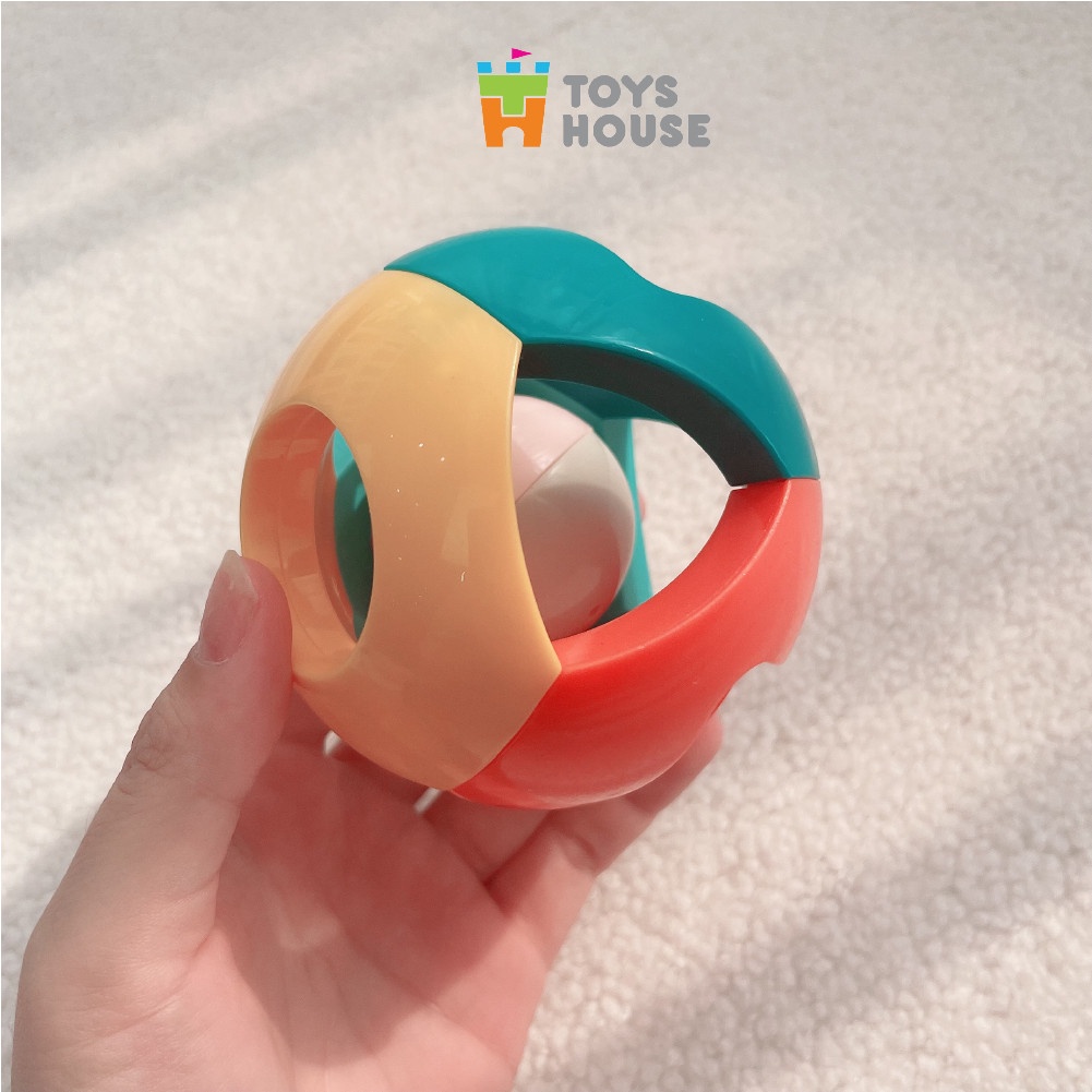 Ảnh Bóng lục lạc cho bé tập bò - tập cầm nắm ToysHouse HE0142 - đồ chơi cho bé 6 tháng 3