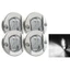 EDB * 4 Chiếc 12V Marine Boat-Transom LED Stern Light Tròn LED Đuôi Đèn Du Thuyền Phụ Kiện