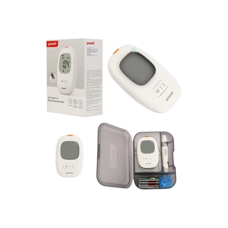 Bộ Máy đo đường huyết Yuwell Accusure 710 Tặng kèm Hộp 50 que thử và 50 kim lấy máu